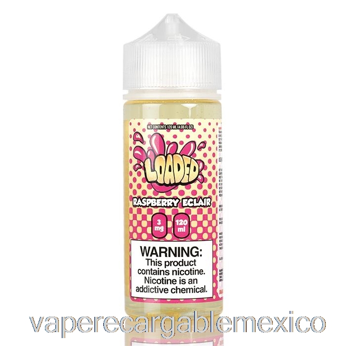 Vape Recargable Frambuesa Eclair - E-líquido Cargado - Vapores Despiadados - 120ml 0mg